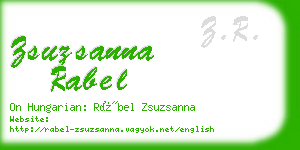 zsuzsanna rabel business card
